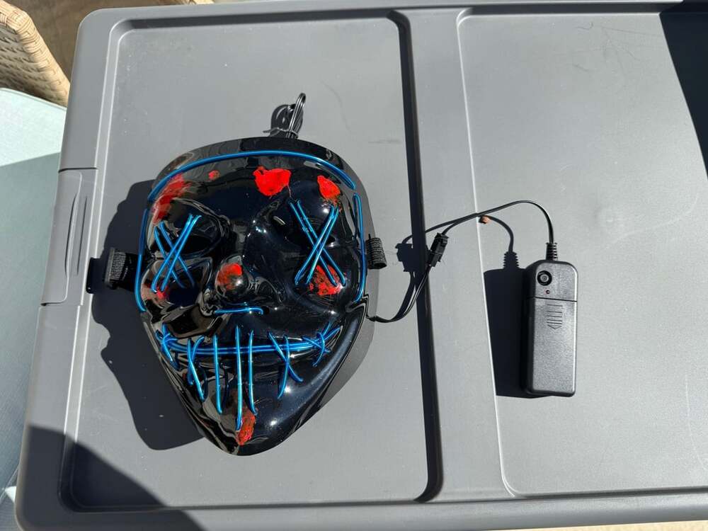 Unbranded LED Light Up Purge Mask Blue